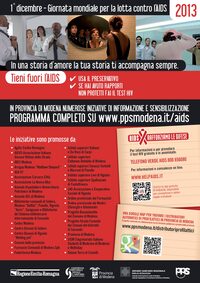 Locandina AIDS Modena 2013